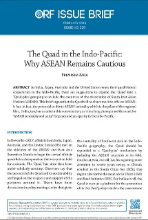 The Quad in the Indo-Pacific: Why ASEAN remains cautious