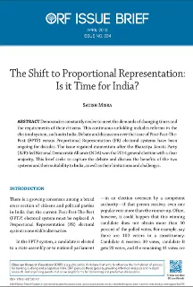 The shift to proportional representation: Is it time for India?  