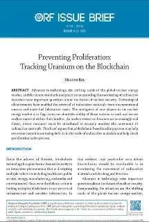 Preventing proliferation: Tracking Uranium on the blockchain