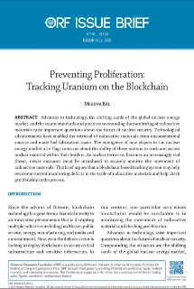 Preventing proliferation: Tracking Uranium on the blockchain  