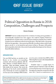 Political opposition in Russia in 2018: Composition, challenges and prospects  