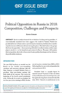 Political opposition in Russia in 2018: Composition, challenges and prospects