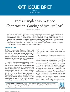 India-Bangladesh defence cooperation: Coming of age, at last?  