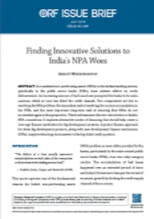 Finding innovative solutions to India’s NPA woes  