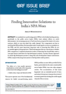 Finding innovative solutions to India’s NPA woes