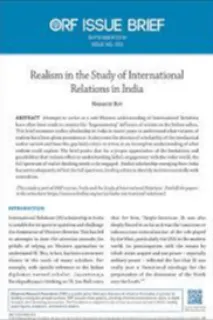 Realism in the study of International Relations in India