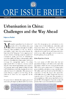 Urbanisation in China: Challenges and the Way Ahead  