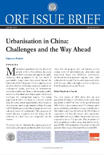 Urbanisation in China: Challenges and the Way Ahead