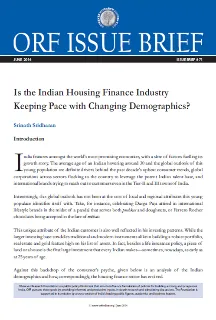 Is the Indian Housing Finance Industry Keeping Pace with Changing Demographics?  