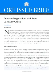 Nuclear Negotiations with Iran: A Reality Check  