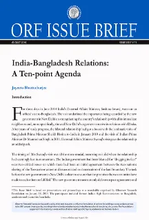 India-Bangladesh Relations: A Ten-point Agenda  