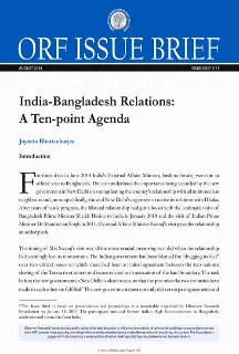 India-Bangladesh Relations: A Ten-point Agenda