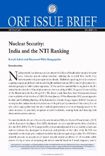 Nuclear Security: India and the NTI Ranking  