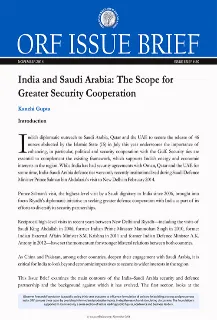 India and Saudi Arabia: The Scope for Greater Security Cooperation  