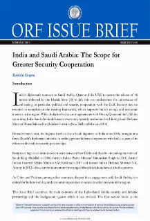 India and Saudi Arabia: The Scope for Greater Security Cooperation