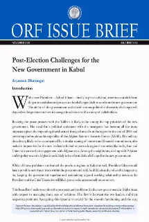 Post-Election Challenges for the New Government in Kabul  