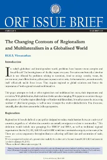 The Changing Contours of Regionalism and Multilateralism in a Globalised World