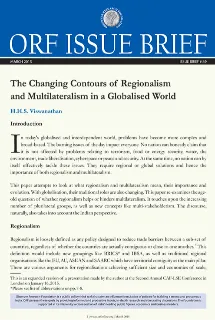 The Changing Contours of Regionalism and Multilateralism in a Globalised World  