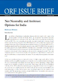 Net neutrality and antitrust: Options for India  