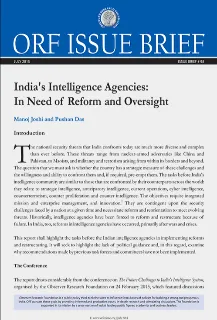 India’s Intelligence Agencies: In Need of Reform and Oversight