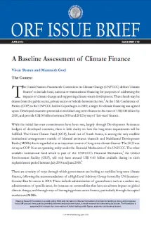 A Baseline Assessment of Climate Finance  