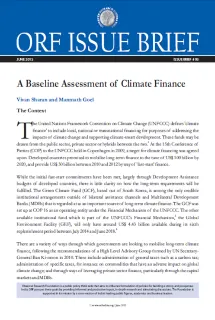 A Baseline Assessment of Climate Finance