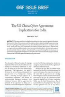 The US-China Cyber-Agreement: Implications for India  