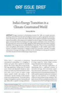 India’s Energy Transition in a Climate-Constrained World