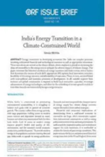 India’s Energy Transition in a Climate-Constrained World  