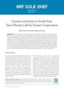 Counter-terrorism in South Asia: New Threats Call for Deeper Cooperation  