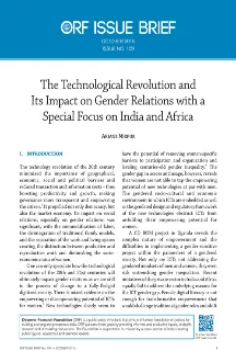 The Technological Revolution and Its Impact on Gender Relations with a Special Focus on India and Africa
