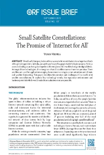 Small Satellite Constellations: The Promise of ‘Internet for All’