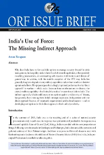 India’s Use of Force: The Missing Indirect Approach  