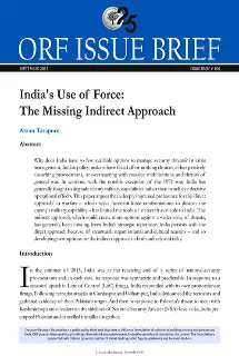 India’s Use of Force: The Missing Indirect Approach