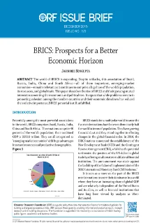 BRICS: Prospects for a Better Economic Horizon