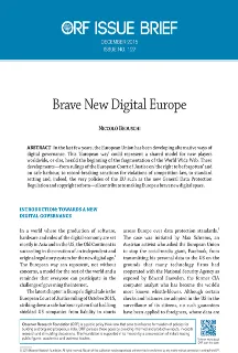 Brave New Digital Europe