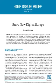 Brave New Digital Europe  