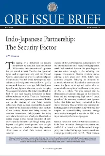 Indo-Japanese Partnership: The Security Factor