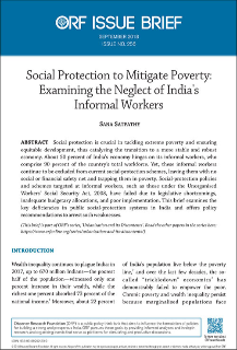 Social protection to mitigate poverty: Examining the neglect of India’s informal workers  