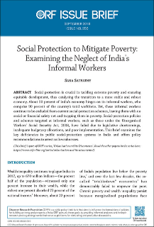 Social protection to mitigate poverty: Examining the neglect of India’s informal workers