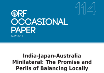 India-Japan-Australia minilateral: The promise and perils of balancing locally  