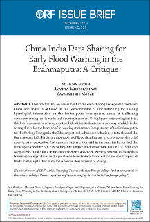China-India data sharing for early flood warning in the Brahmaputra: A critique