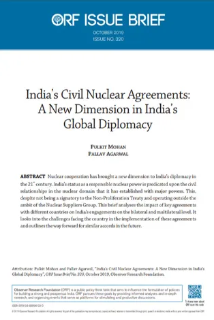 India’s civil nuclear agreements: A new dimension in India’s global diplomacy  