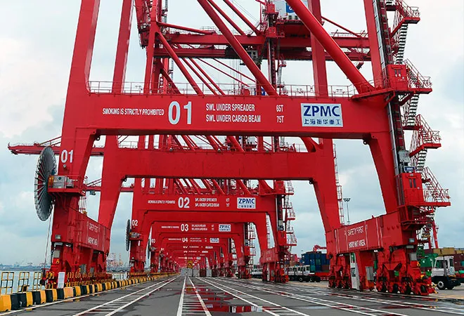 Bandwagoning with China: Geopolitics of a container terminal in Sri Lanka