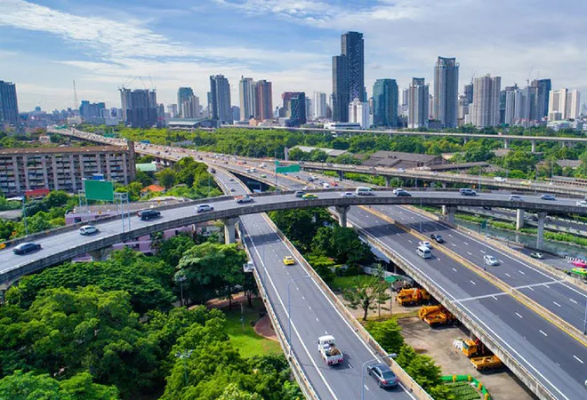 Erecting townships around new roads  