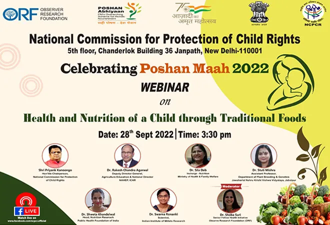 Poshan Maah: Health and Nutrition of children through traditional foods  