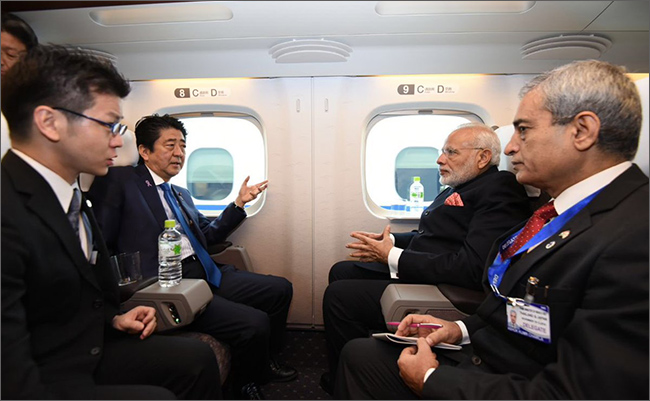 Abe, Modi, Kobe, Shinkansen