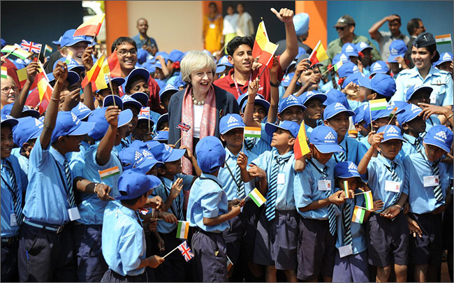 Karnataka, Children, Banglore, Theresa May