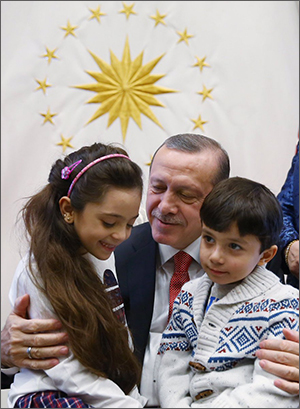 Erdognan, children, Syria