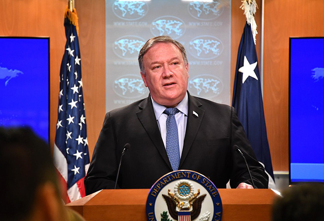 Pompeo, New Delhi, mission, inequities, bilateral, democracies, data localisation, missile defence, trump administration, consensus, global affairs, washington, transformation, industrialisation, geoplitical, superiority, Silicon valley, Industrial Revolution, prosperity, leading power